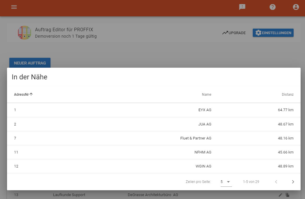 Geolocation Auftrag Editor alt text