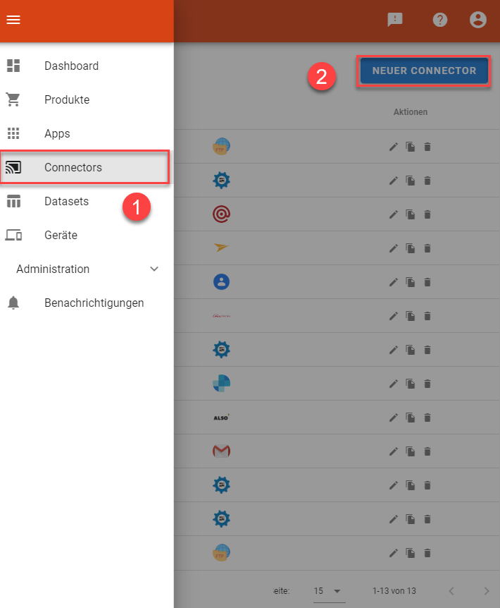 Gmail Connector erstellen alt text