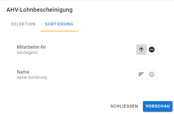 PROFFIX Listen online sortieren alt text