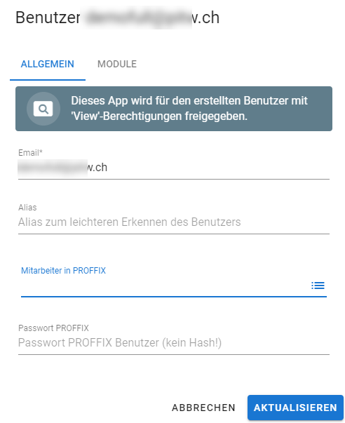 Variante Supersecret pApp PROFFIX alt text