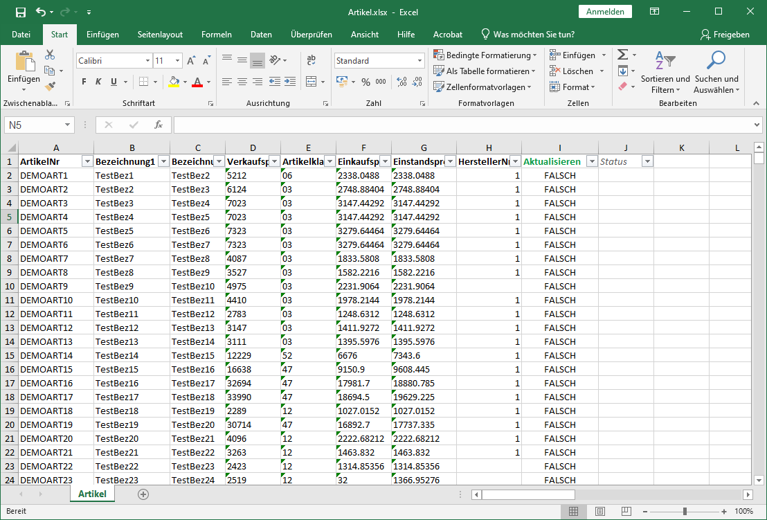 Excel Vorschau Artikel alt text